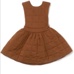 OMAMImini Girls Quilted Jersey Pinafore